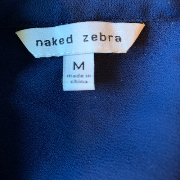 Naked Zebra Navy Tunic Dress - Picture 4 of 4
